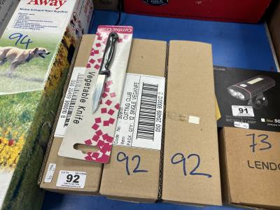 3 BOXES OF VEGETABLE KNIVES