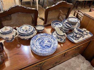 LOT ROYAL DOULTON/SPODE BLUE + WHITE