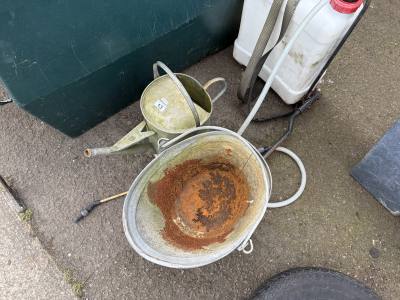 WATERING CAN + COAL BUCKET