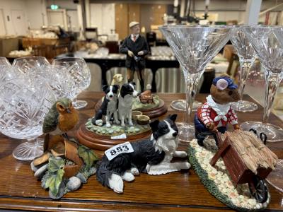 BORDER FINE ARTS FIGURE + SHEEP DOG