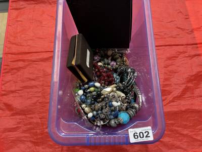 BOX OF DRESS JEWELLERY