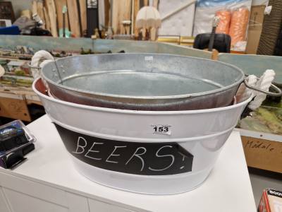 3 X TIN BUCKETS