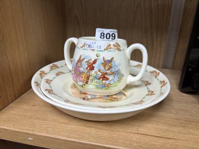 3 PIECE ROYAL DOULTON "BUNNYKINS" SET