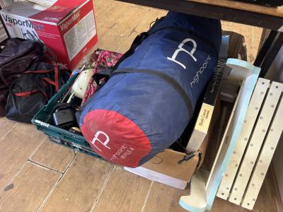 2 BOX LOTS + TENT