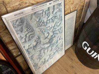 2 X MAP PRINTS