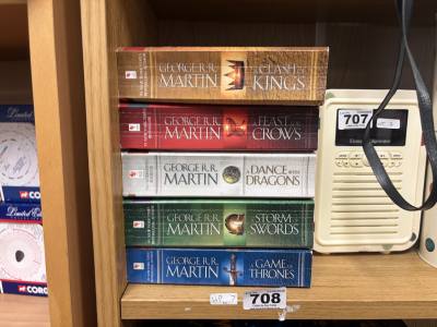 5 X COLLECTORS GAME OF THRONES BOOKS