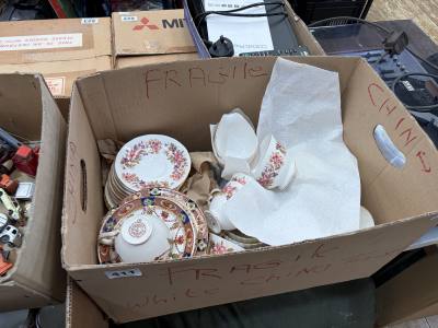 BOX OF TEA SETS