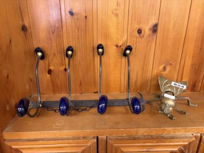 BRASS FLY + ENAMEL COAT RACK