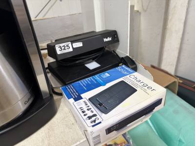 SOLAR CHARGER + MONEY CHECKER
