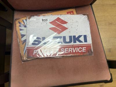2 X TIN SIGNS