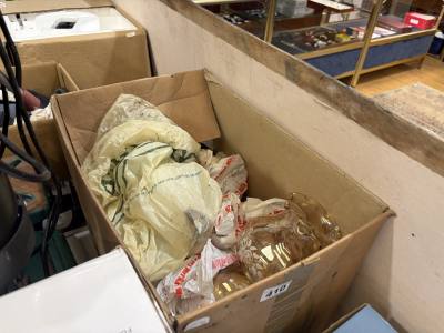 BOX OF GLASS SHADES