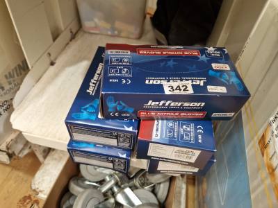 5 X BOXES OF XL JEFFERSON GLOVES