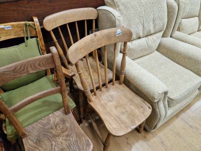 PAIR OF STICK BACK CHAIRS