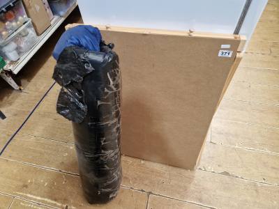 JIG SAW TABLE + ROLLED UP DOG BED