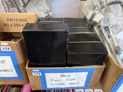 BOX OF GUITAR BAGS