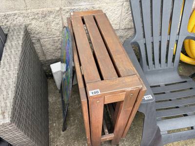 2 X GARDEN TABLES