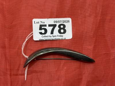 HEAVY SILVER BROOCH