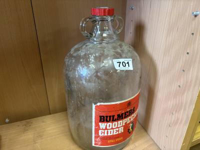WOODPECKER CIDER ADVERTISING BOTTLE