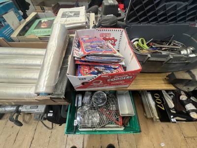 BOX OF FOOTBALL MAGAZINES