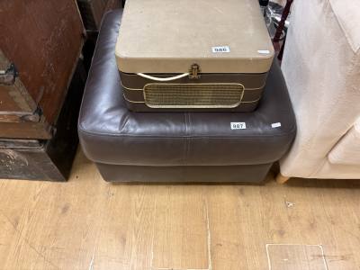 LEATHER STOOL