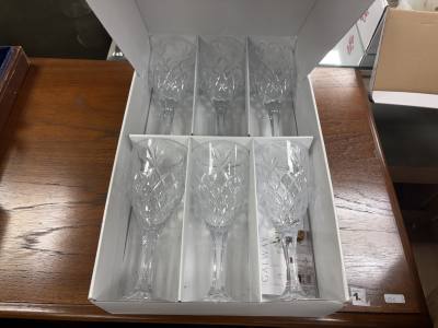 BOXED SET OF GALWAY GLASSES