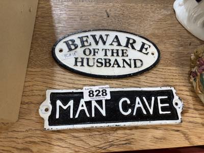BEWARE OF THE HUSBAND + MAN CAVE  SIGNS