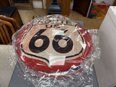 ROUTE 66 TIN SIGN