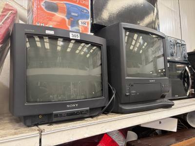2 X SONY TRINITRON BOX TV