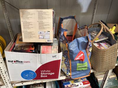 2 X BOXES + 2 X BAGS OF DVDS