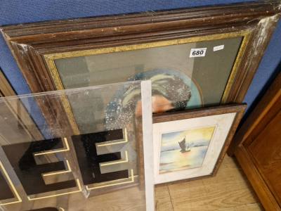 2 X SUSIE CUNNINGHAM WATERCOLOURS (FOR REST)