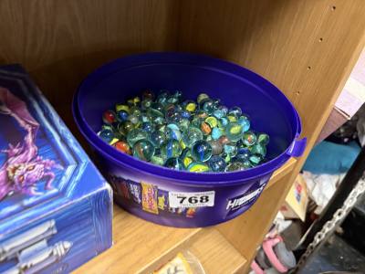 TUB OF MARBLES
