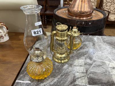 3 X OIL LAMPS