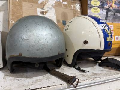 2 X MOTORBIKE HELMETS