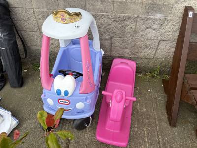 CHILDREN'S CAR + SEESAW