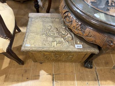 BRASS COAL BOX