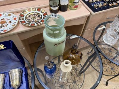 LOT COLOURED GLASS