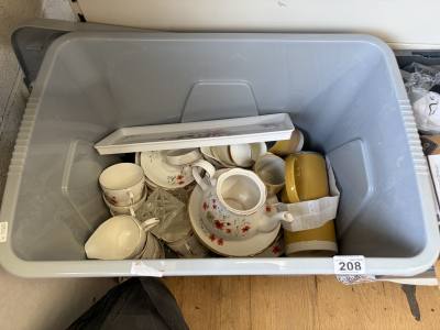 BOX OF MIXED CHINA