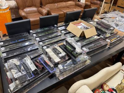 LARGE COLLECTION OF NEW MODEL TRAINS