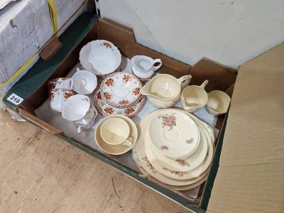 BOX OF PART TEA SETS