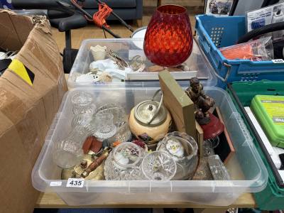 2 X BOXES OF GLASSWARE ETC.