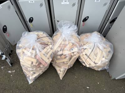 3 X BAGS OF FIREWOOD