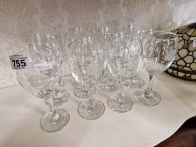 12 X GREAT NORTH EASTERN RAILWAY GLASSES