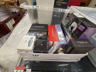 BOX OF GUITAR PICKUPS