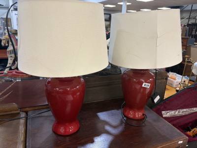 PAIR OF TABLE LAMPS