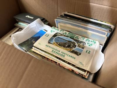 BOX OF COLLECTORS POSTCARDS