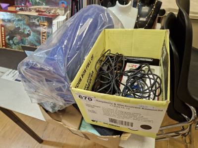 BOX OF PHONES + END OF LINE