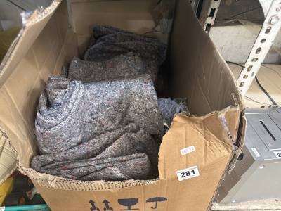 BOX OF BLANKETS