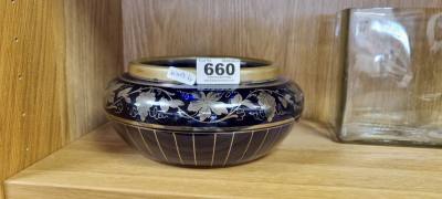 BRISTOL BLUE GLASS BOWL