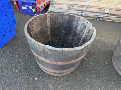 HALF BARREL PLANTER