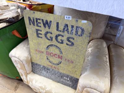 BOCM EGG SIGN VINTAGE